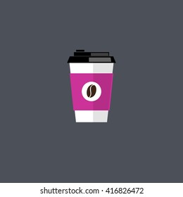 Coffee cup vector illustration. 