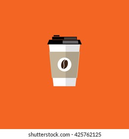 Coffee cup vector illustration. 