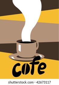 Coffee cup, vector illustration.
