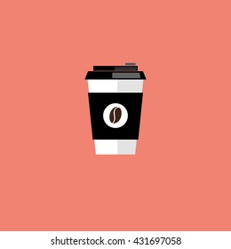 Coffee cup vector illustration.