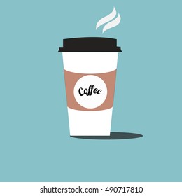 Coffee cup vector illustration.