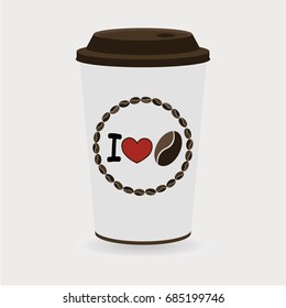 Coffee cup, vector illustration