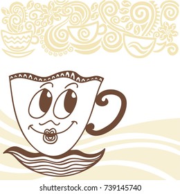 Coffee cup. Vector illustration.