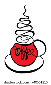 Coffee cup vector illustration