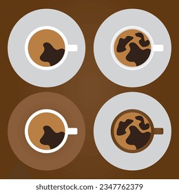 Diseño de la Ilustración del Vector de la Copa del Café