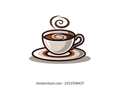 Un diseño de Ilustración vectorial de taza de café
