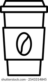 Kaffeetasse, Vektorgrafik, detailliertes Symbol