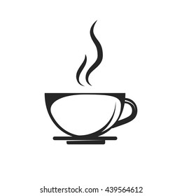 Coffee cup Vector illustration. Hot Mug of tea.