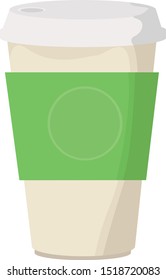 Coffee cup vector illustration icon