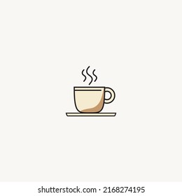 coffee cup vector illustration for icon, symbol or logo. coffee cup flat design. coffee cup icon