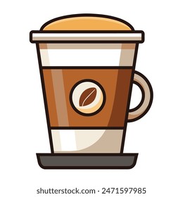 coffee cup vector illustration icon