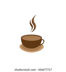 Coffee cup vector illustration. Coffee cup icon isolated on background.