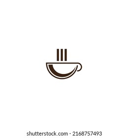 Coffee cup vector illustration for icons, symbols and logos. suitable for cafe or coffee shop logo. coffee cup icon