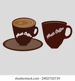 Kaffeetasse, Vektorgrafik, Kaffeetasse, einzelne Design