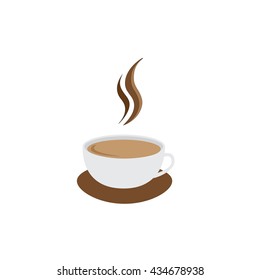 Coffee cup vector illustration isolated on white
