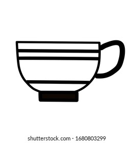 Coffee cup. Vector illustration on a white background.