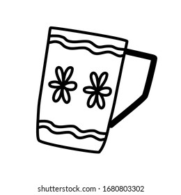 Coffee cup. Vector illustration on a white background.