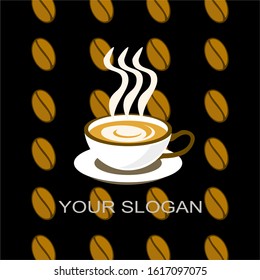 Coffee cup vector illustration template