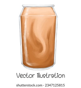 Coffee cup vector illustration Watercolor.