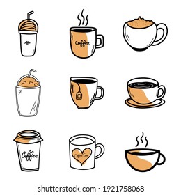 coffee cup vector isolated on white background , Vector illustration EPS 10