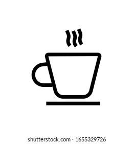 Coffee Cup Vector Line Icon