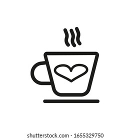 Coffee Cup Vector Line Icon