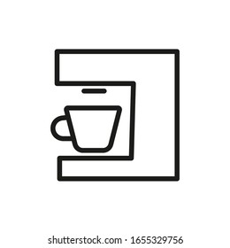 Coffee Cup Vector Line Icon
