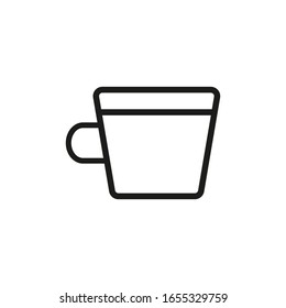 Coffee Cup Vector Line Icon