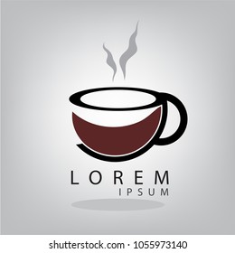 coffee cup vector logo