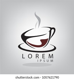 coffee cup vector logo
