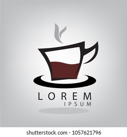 coffee cup vector logo
