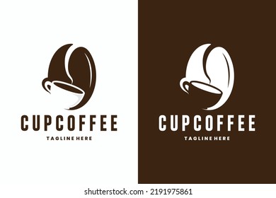 coffee cup vector logo, cafe logo