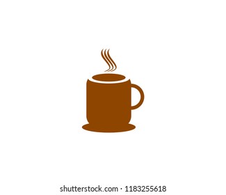 Coffee cup vector logo design template