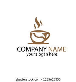 Coffee Shop Logo Design Template Stock Vector (Royalty Free) 1354096616