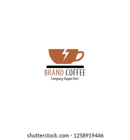 coffee cup vector logo design template. Vector coffee shop labels.Minimalistic vector 