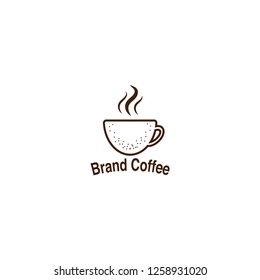 coffee cup vector logo design template. Vector coffee shop labels.Minimalistic vector