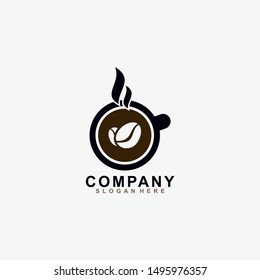 Coffee cup vector logo design template. Vector coffee shop labels. Modern Design. Coffee Logo. Vector Illustration