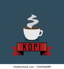 Coffee cup vector logo design template. Vector coffee shop labels.