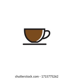 Coffee cup vector logo design concept. Vector coffee shop illustration