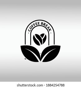 Coffee cup vector logo design template