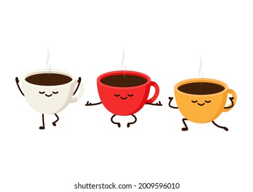 Coffee cup vector. Coffee cup logo design. white coffee cup.