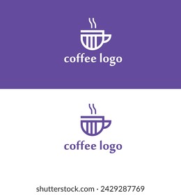 Coffee cup vector logo design template Vector coffee