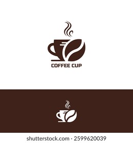 Coffee cup vector Logo design template