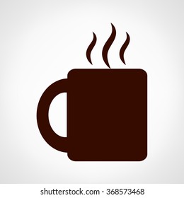 Coffee cup vector logo design template. Cafe shop emblem sign icon.