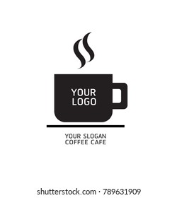 Coffee cup vector logo design