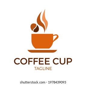 coffee cup vector logo template design