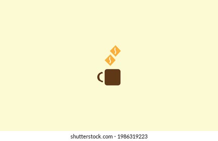 Coffee cup vector logo template