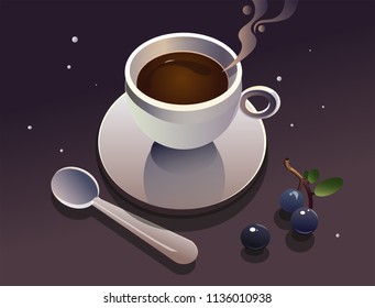 coffee cup vector for menu