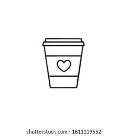 Coffee Cup Vector on White Background.