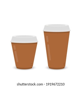 Coffee cup vector. Coffee cup on white background.